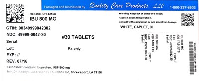 ibu 800 mg 100 dr reddys laboratories inc.jpg Image of label - ibu 800 mg 100 dr reddys laboratories inc